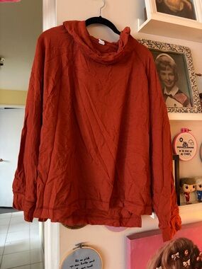 Old Navy Women's Cowl Neck Sweater - Rust U3